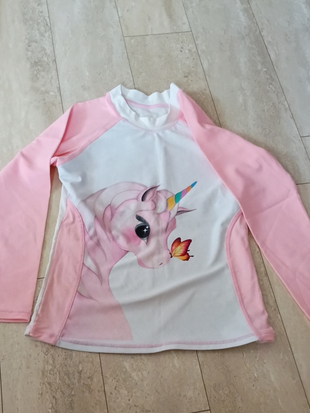 Unicorn Butterfly Graphic Rash Guard - Picture 1 of 13